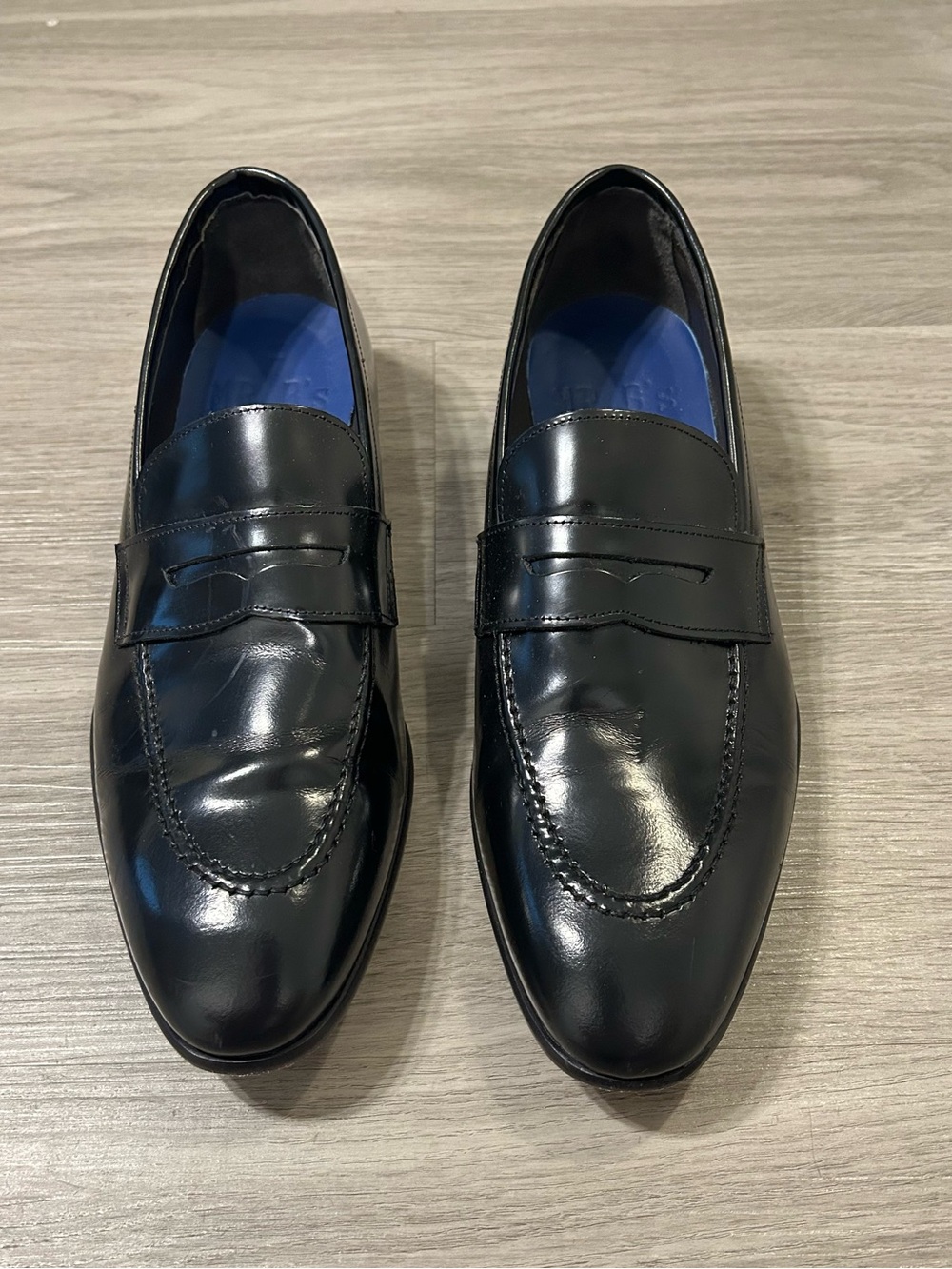 Aldo Mr. B’s Black Leather Men’s Penny Loafers